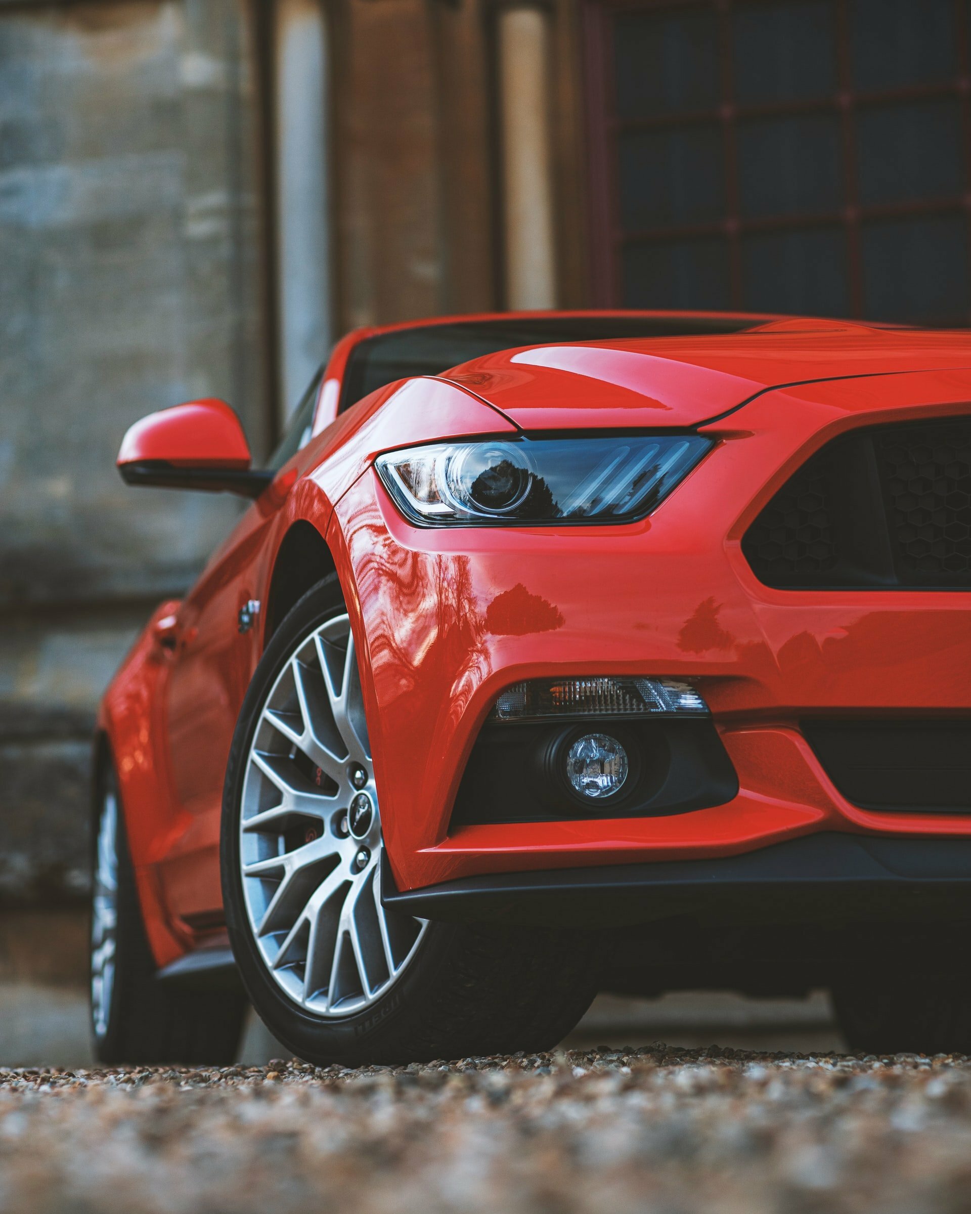 a red sports car
