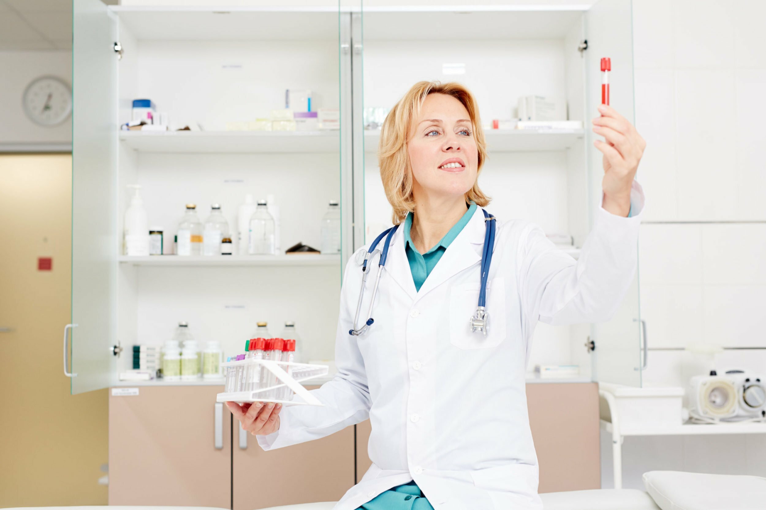 a person in a lab coat