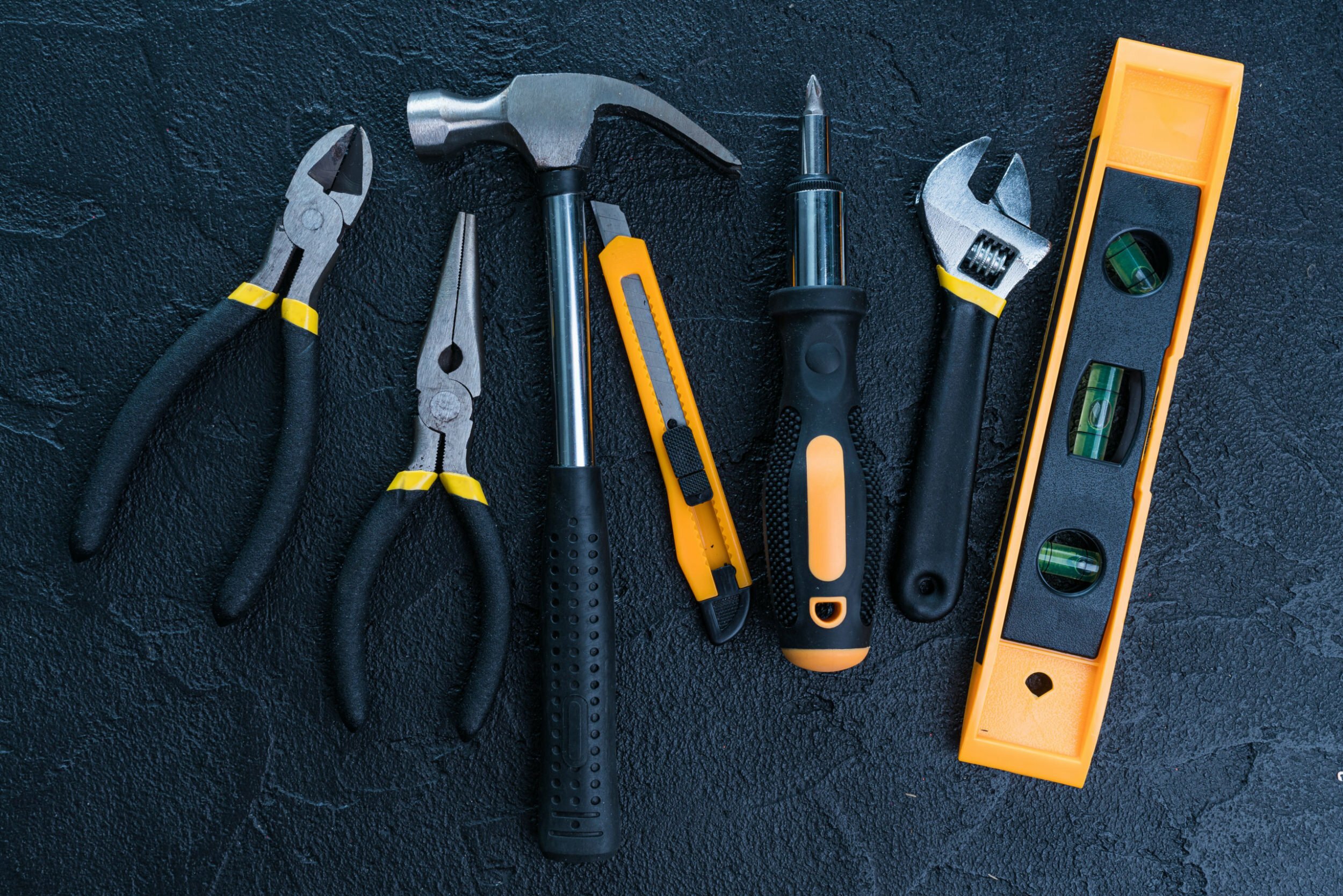 a group of tools on a table