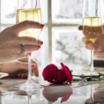 Couple Celebrating Anniversary Dining Concept