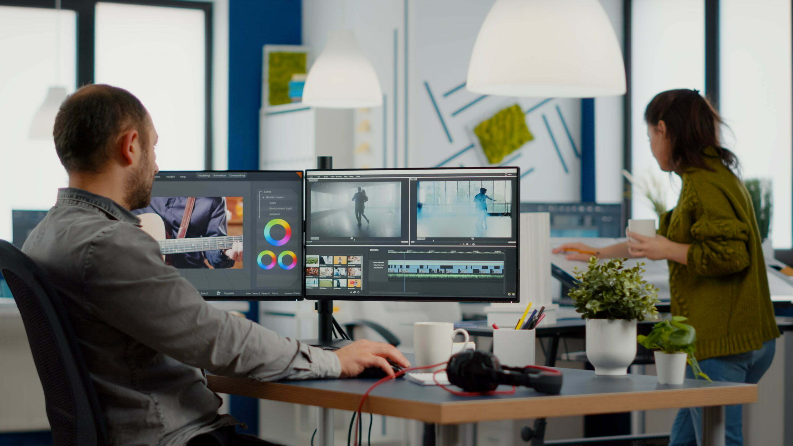 videographer edits video project and cuts footage       utc scaled